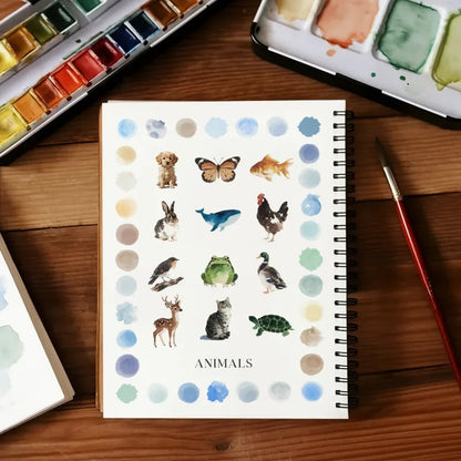 LAST DAY SALE 60% OFF 🖼️Beginner-Friendly💕 Watercolor Workbook
