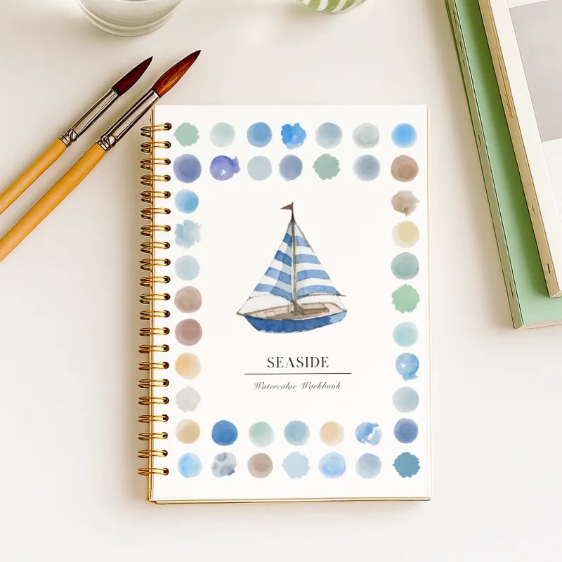 LAST DAY SALE 60% OFF 🖼️Beginner-Friendly💕 Watercolor Workbook