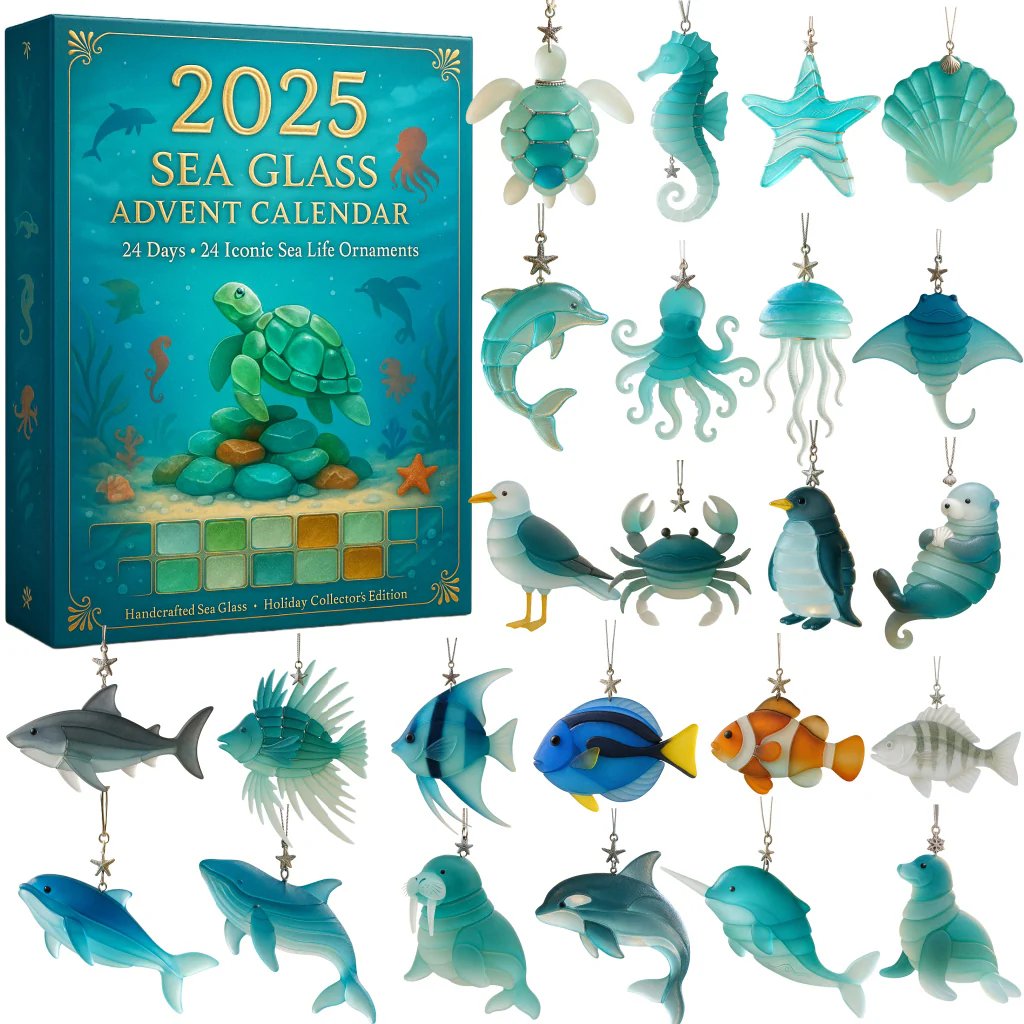 🌊2025 Sea Glass Advent Calendar · Ocean Treasures